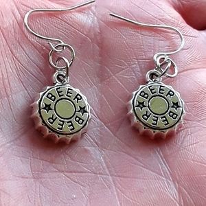 Beer Cap Earrings